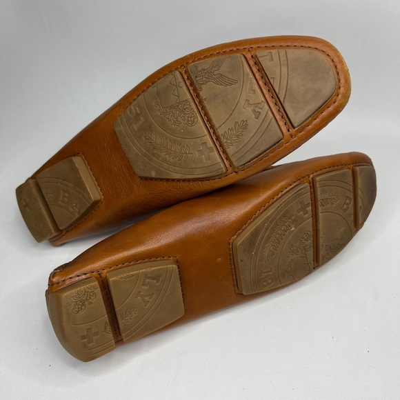 BALLY LANDOLFA EJ Soft LEATHER Loafers Brown Size E36 UE - Picture 11 of 16